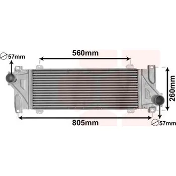 Turbodmychadlo chladič turba VAN WEZEL 30004448