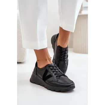 Dámské tenisky Dámské Kožené Sportovní Boty Vinceza 7918 Barva: Černá, Velikost: 36