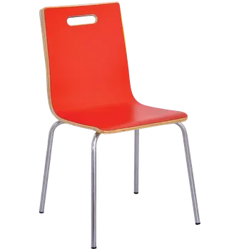 Jídelní židle MEGAN jídelní židle červená, kostra nerez