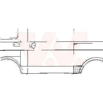 Blatník karosérie Boční stěna VAN WEZEL 5858141