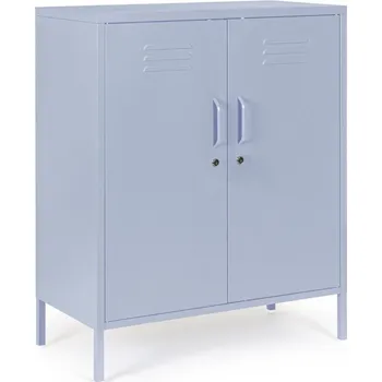 Komoda BIZZOTTO Kovová komoda CAMBRIDGE světle modrá 0747291