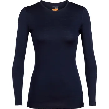 Dámské tričko Dámské merino tričko s dlouhým rukávem ICEBREAKER Wmns 200 Oasis LS Crewe, Midnight Navy velikost: M