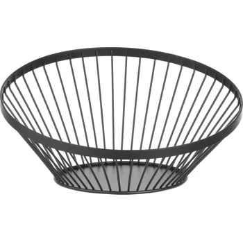 Košík na ovoce kulatý šikmý černý, HENDI, ⌀280x(H)130mm