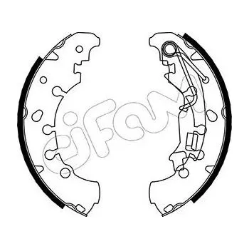 Brzdová čelist Sada brzdových čelistí CIFAM 153-092
