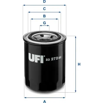 Filtr do auta Olejový filtr UFI 23.272.00