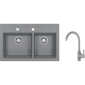 Granitový dřez Alveus SET ALVEUS ATROX 50 / 81 + BATERIE TONIA 81 SETA22149