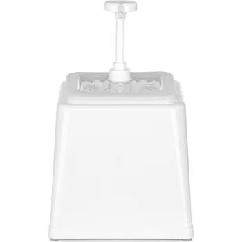 Dávkovač nápoje Zásobník na omáčky s pumpičkou, HENDI, 2,5L, Bílá, 230x210x(H)327mm