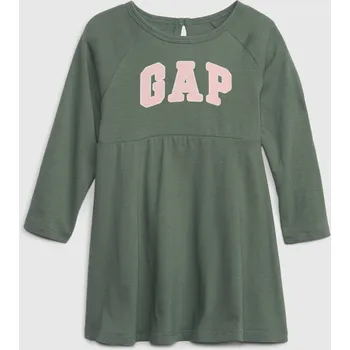 Dámské šaty GAP Dětské šaty s logem - Holky GAP kaki 2502668