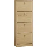 Slevadoma Výklopný botník masiv borovice JANA IV Barva: Bezbarvý lak