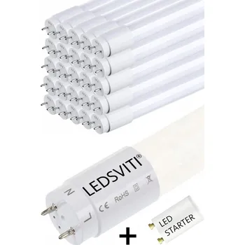 LED osvětlení LEDsviti LED trubice T8 G13 18W 4000K 25 ks + startér