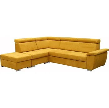 Sedací souprava Fondue II + taburet skořicová pravá