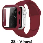BPE Set 3v1 pro Apple Watch Velikost: 49mm, Barevná varianta: 28 - Vínová, Velikost řemínku: S/M (Pro obvod ruky 13-18 cm)
