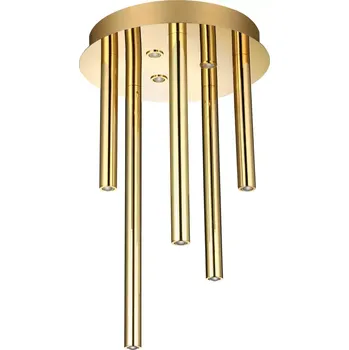 Moderní stropená svítidlo Ilios 5 stmívatelná zlatá