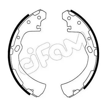 Auto-moto Sada brzdových čelistí CIFAM 153-279