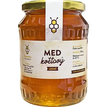 Včelařství Kvasnička Med květový lesní 950 g