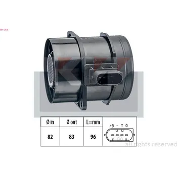Váha vzduchu Snimac mnozstvi protekajiciho vzduchu KW 491 359