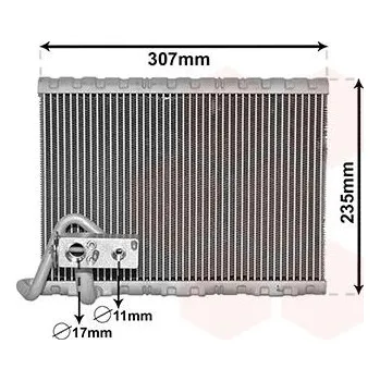 Výparník klimatizace Výparník, klimatizace VAN WEZEL 4000V401