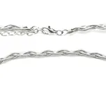 Stříbrný pletený řetízek Linkin