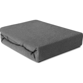 Prostěradlo JR Prostěradlo froté s gumkou 80x200 cm/ šedé