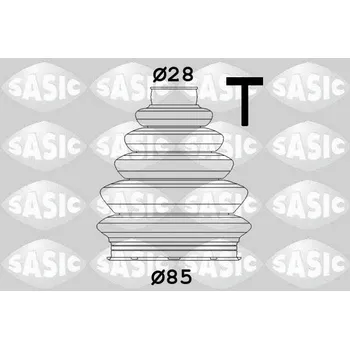 Manžeta ke kolu Sada měchů, hnací hřídel SASIC 1906122