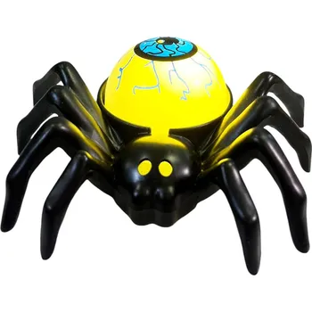 Karnevalový doplněk Svítící pavouk s okem Halloween Barva: Modrá