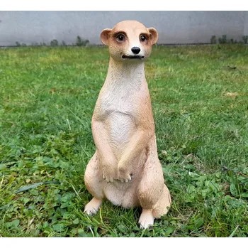 Zahradní dekorace Prodex Import Surikata větší zahradní figura 29 x 13 cm