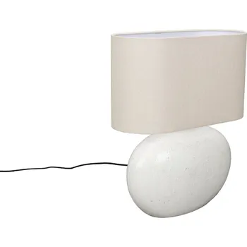 Lampička Béžová keramická stolní lampa DUTCHBONE HAILEY