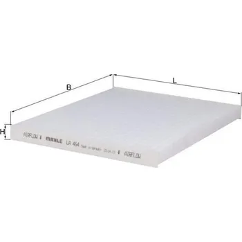 Kabinový filtr Filtr, vzduch v interiéru KNECHT LA 464