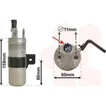 Susarna, klimatizace VAN WEZEL 1800D650