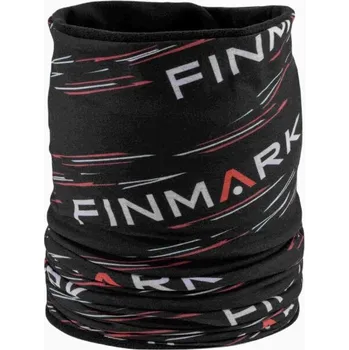 Nákrčník Dětský multifunkční šátek Finmark MULTIFUNCTIONAL SCARF WITH FLEECE OS Černá, Bílá, Červená