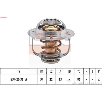 Chladič motoru Termostat, chladivo EPS 1.880.224S