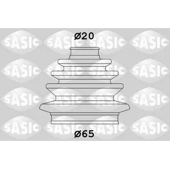 Manžeta ke kolu Sada měchů, hnací hřídel SASIC 9004629