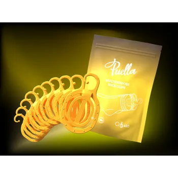 Puella Multifunkční párovače ponožek, žluté, 10 ks Variant: 1 balení (10 ks)