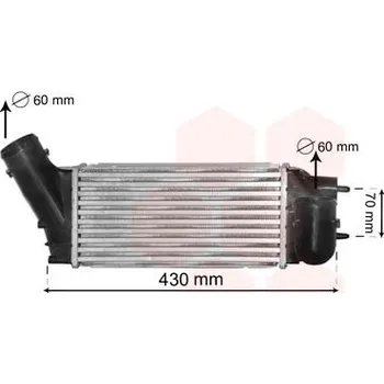 Turbodmychadlo chladič turba VAN WEZEL 40004335