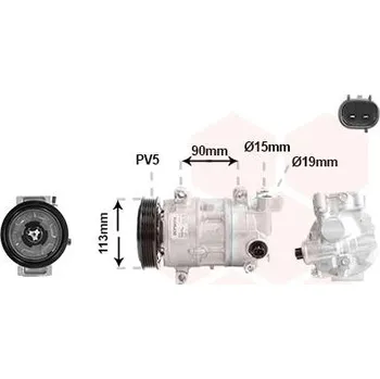 Kompresor klimatizace Kompresor, klimatizace VAN WEZEL 5301K702
