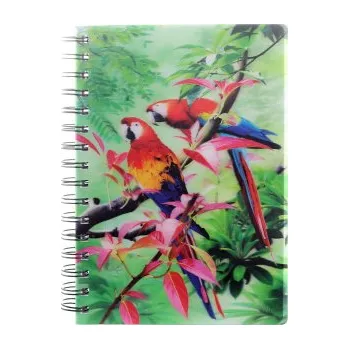 Zápisník Zápisník Papoušci 3D