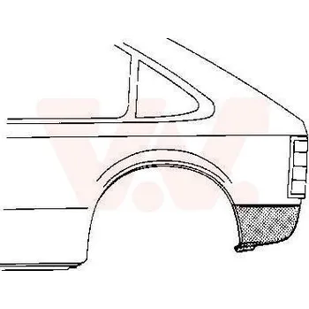 Blatník karosérie Boční stěna VAN WEZEL 3727138