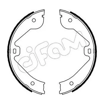 Lanko parkovací brzdy Sada brzdových čelistí, parkovací brzda CIFAM 153-244