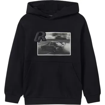 Chlapecká mikina MAYORAL chlapecká mikina s kapucí auto černá vel. 140 cm