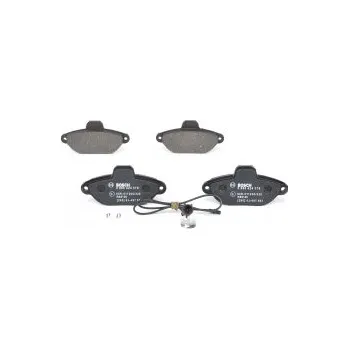 Brzdová destička Brzdové destičky 114,8mm Fiat PUNTO (188_) - Bosch