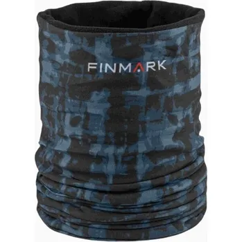 Nákrčník Multifunkční šátek Finmark MULTIFUNCTIONAL SCARF WITH FLEECE OS Černá, Modrá, Bílá