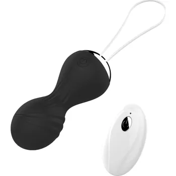 B - Series Magic Vibrační silikonové Kegel Balls Black