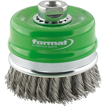 Štětcový kartáč nerez m14 splétaný 80x0,5mm format