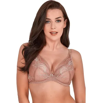 Podprsenka Béžová krajková push up podprsenka Gaia Irene Mokka BS 1183 Irene Mokka Velikost: 70C