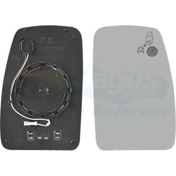 Auto zrcátko Sklo do zrcatka, vnejsi zrcatko VAN WEZEL 4388862