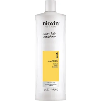 Nioxin SYSTEM-1 Prirozene,-jemne-ridnouci-vlasyPřírodní vlasy Pokročilé řídnutíRevitalizační kondicionér Scalp Therapy 1000 ml (891,00 Kč / 1 l)