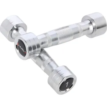 Chromované činky HMS CHD01 2 x 1 kg