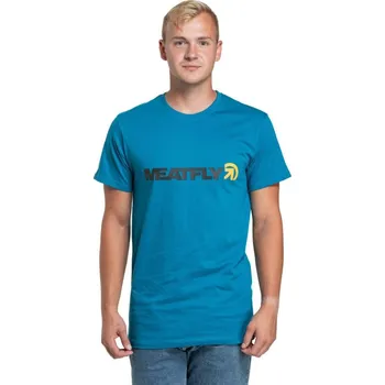 Pánské oblečení Pánské tričko Meatfly Logex 24/25 Funky Blue S