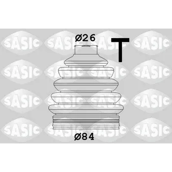 Manžeta ke kolu Sada měchů, hnací hřídel SASIC 1906053