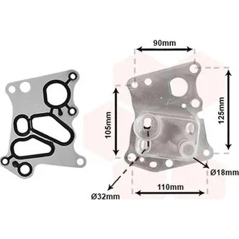 Chladič motoru Olejový chladič, motorový olej VAN WEZEL 30003701